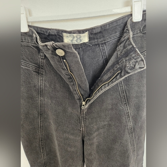 We The Free women's black denim bell bottom flate jeans | size 28 - Picture 4 of 7